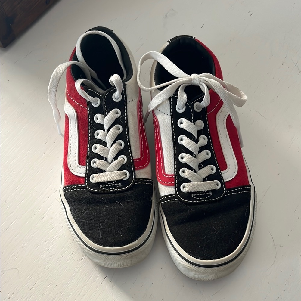 Vans Red and Black Sneakers